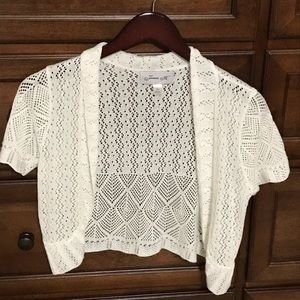 White/Cream over Dress Sweater